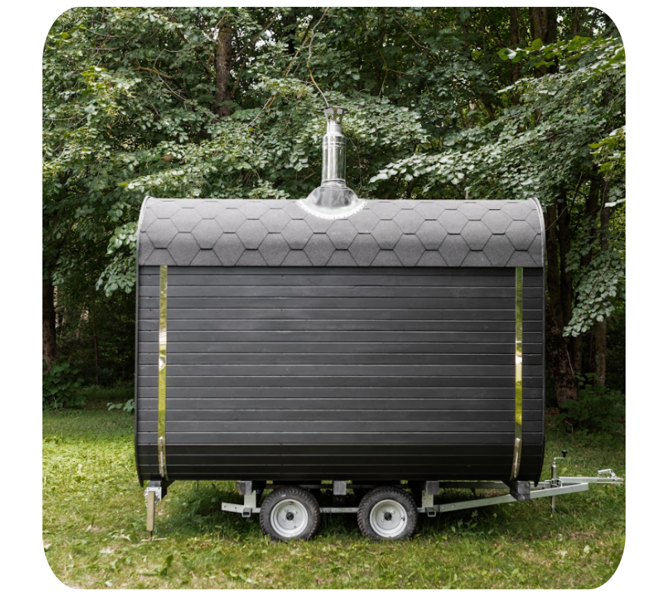 Mobilní sauna na přívěsu